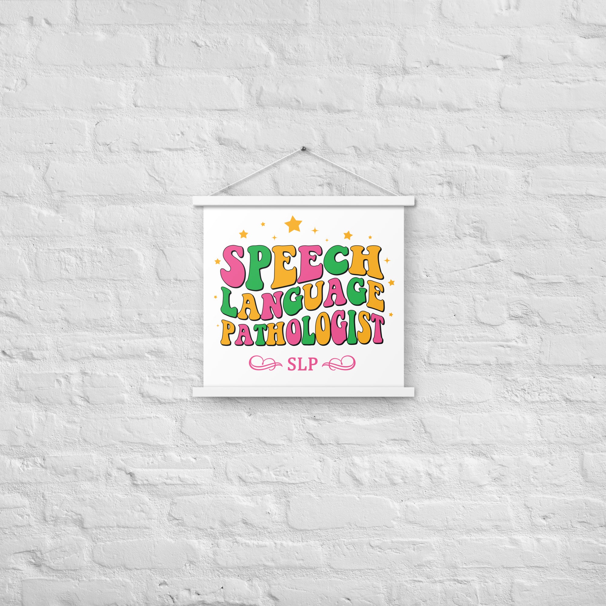 SLP Office Decor Poster with Hangers