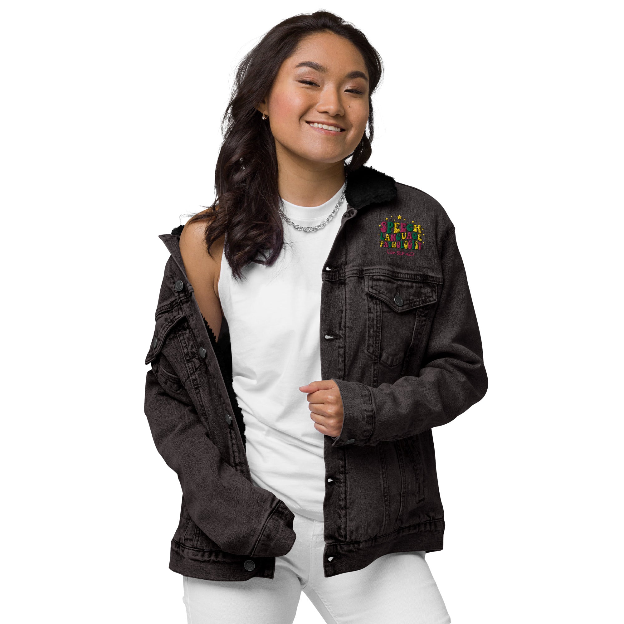 Kids denim hotsell sherpa jacket